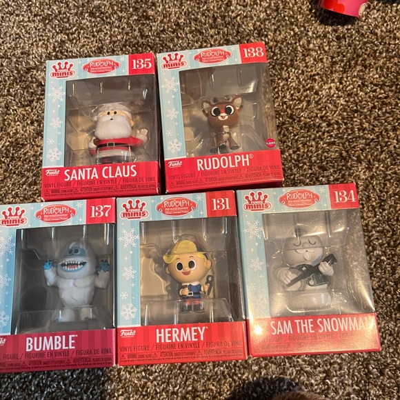 Funko Rudolph the Red-Nosed Reindeer Vinyl Figures X5 - Picture 1 of 10